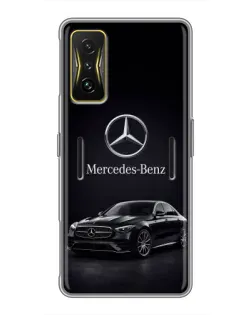 Чехол для Xiaomi POCO F4 GT с картинкой «Mercedes — решетка радиатора»