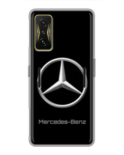 Чехол для Xiaomi POCO F4 GT с картинкой «Mercedes Silver Logo»