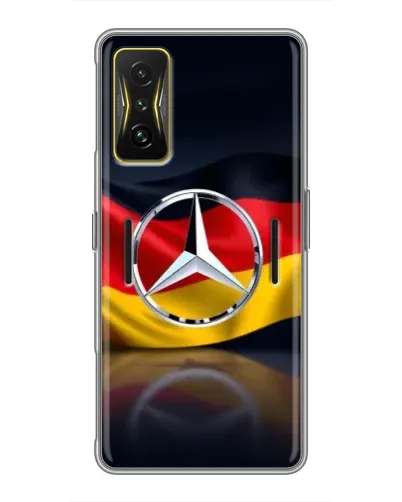 Чехол для Xiaomi POCO F4 GT с картинкой «Mercedes — флаг Германии» Чехол для Xiaomi POCO F4 GT с картинкой «Mercedes — флаг Германии»