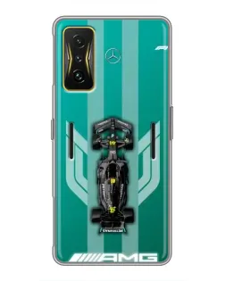 Чехол для Xiaomi POCO F4 GT с картинкой «Mercedes AMG Petronas»