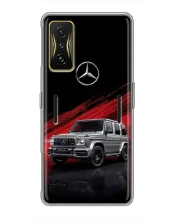 Чехол для Xiaomi POCO F4 GT с картинкой «Mercedes G-Class красный»