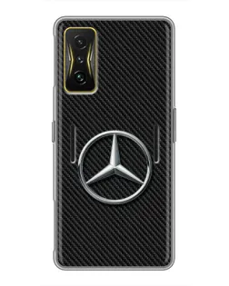 Чехол для Xiaomi POCO F4 GT с картинкой «Карбоновый Mercedes стиль» Чехол для Xiaomi POCO F4 GT с картинкой «Карбоновый Mercedes стиль»