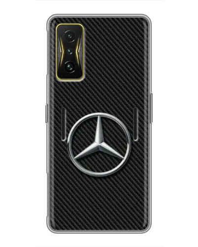 Чехол для Xiaomi POCO F4 GT с картинкой «Карбоновый Mercedes стиль» Чехол для Xiaomi POCO F4 GT с картинкой «Карбоновый Mercedes стиль»