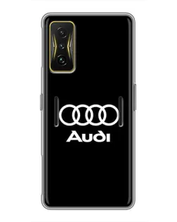 Чехол для Xiaomi POCO F4 GT с картинкой «Классическое лого Audi» Чехол для Xiaomi POCO F4 GT с картинкой «Классическое лого Audi»