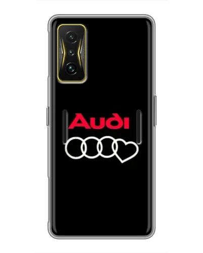 Чехол для Xiaomi POCO F4 GT с картинкой «Логотип Audi Heart»