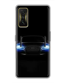 Чехол для Xiaomi POCO F4 GT с картинкой «Audi в неоне» Чехол для Xiaomi POCO F4 GT с картинкой «Audi в неоне»