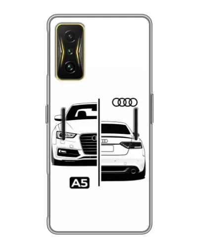 Чехол для Xiaomi POCO F4 GT с картинкой «Audi — контрастный дизайн»