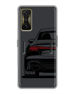 Чехол для Xiaomi POCO F4 GT с картинкой «Задняя часть Audi — арт» Чехол для Xiaomi POCO F4 GT с картинкой «Задняя часть Audi — арт»