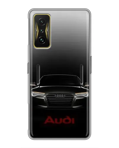 Чехол для Xiaomi POCO F4 GT с картинкой «Audi — градиентный контур»