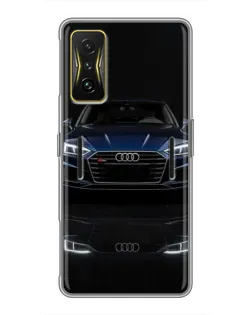 Чехол для Xiaomi POCO F4 GT с картинкой «Audi — ночное отражение» Чехол для Xiaomi POCO F4 GT с картинкой «Audi — ночное отражение»