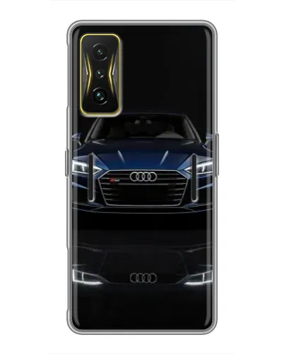 Чехол для Xiaomi POCO F4 GT с картинкой «Audi — ночное отражение»