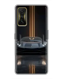 Чехол для Xiaomi POCO F4 GT с картинкой «Lamborghini золотые линии» Чехол для Xiaomi POCO F4 GT с картинкой «Lamborghini золотые линии»