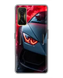 Чехол для Xiaomi POCO F4 GT с картинкой «Lamborghini красное сияние» Чехол для Xiaomi POCO F4 GT с картинкой «Lamborghini красное сияние»
