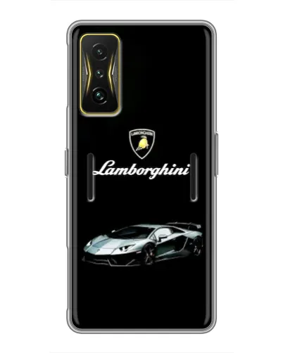 Чехол для Xiaomi POCO F4 GT с картинкой «Логотип Lamborghini классика»