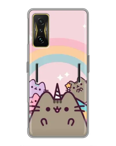 Чехол для Xiaomi POCO F4 GT с картинкой «Единорог Pusheen»