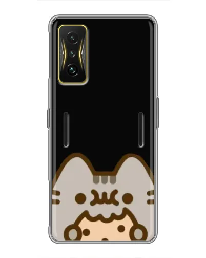Чехол для Xiaomi POCO F4 GT с картинкой «Пушин на черном»