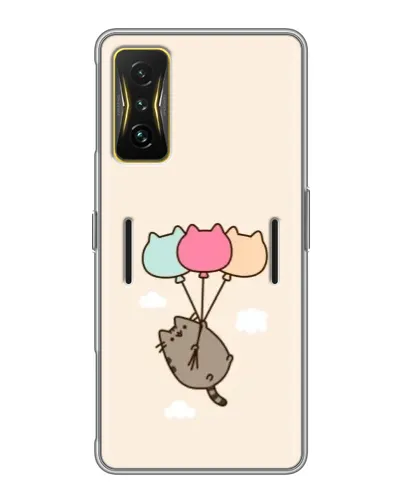 Чехол для Xiaomi POCO F4 GT с картинкой «Пушин на шариках»