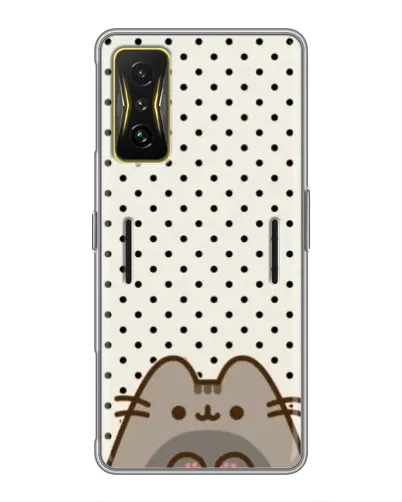 Чехол для Xiaomi POCO F4 GT с картинкой «Пушин в горошек»