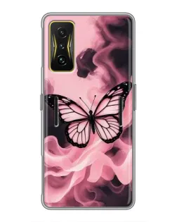 Чехол для Xiaomi POCO F4 GT с картинкой «Бабочка в дыму»