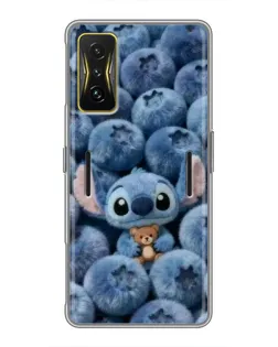 Чехол для Xiaomi POCO F4 GT с картинкой «Стич и голубика» Чехол для Xiaomi POCO F4 GT с картинкой «Стич и голубика»