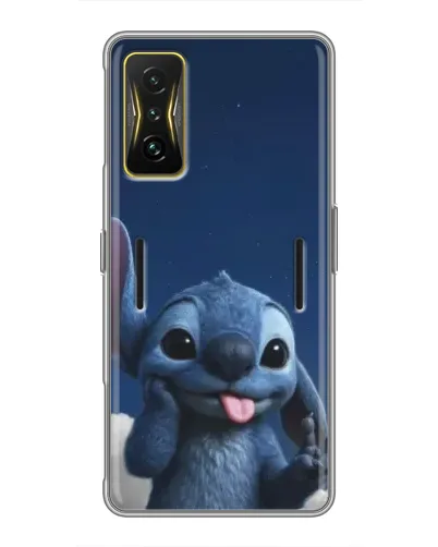 Чехол для Xiaomi POCO F4 GT с картинкой «Стич в облаках»
