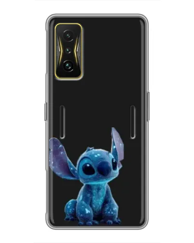 Чехол для Xiaomi POCO F4 GT с картинкой «Стич на черном»