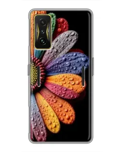 Чехол для Xiaomi POCO F4 GT с картинкой «Радужный цветок»