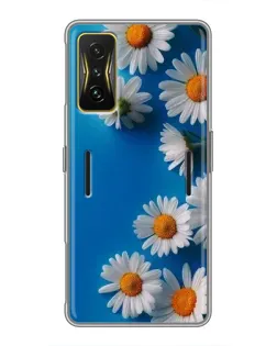 Чехол для Xiaomi POCO F4 GT с картинкой «Белоснежные маргаритки»