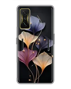 Чехол для Xiaomi POCO F4 GT с картинкой «Лиловые цветы грации»