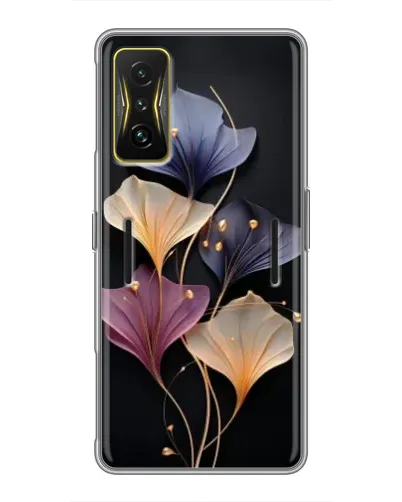 Чехол для Xiaomi POCO F4 GT с картинкой «Лиловые цветы грации»