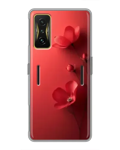 Чехол для Xiaomi POCO F4 GT с картинкой «Маковые соцветия»