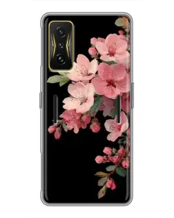Чехол для Xiaomi POCO F4 GT с картинкой «Розовая ветка сакуры»