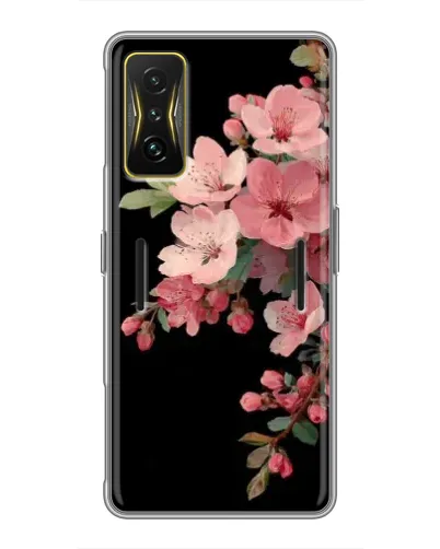 Чехол для Xiaomi POCO F4 GT с картинкой «Розовая ветка сакуры»