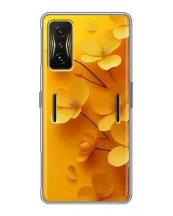 Чехол для Xiaomi POCO F4 GT с картинкой «Золотые лепестки»