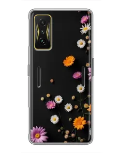 Чехол для Xiaomi POCO F4 GT с картинкой «Цветочная композиция»