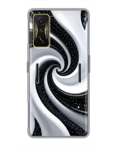 Чехол для Xiaomi POCO F4 GT с картинкой «Черно-белая спираль» Чехол для Xiaomi POCO F4 GT с картинкой «Черно-белая спираль»