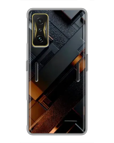 Чехол для Xiaomi POCO F4 GT с картинкой «Черные геометрические блоки» Чехол для Xiaomi POCO F4 GT с картинкой «Черные геометрические блоки»