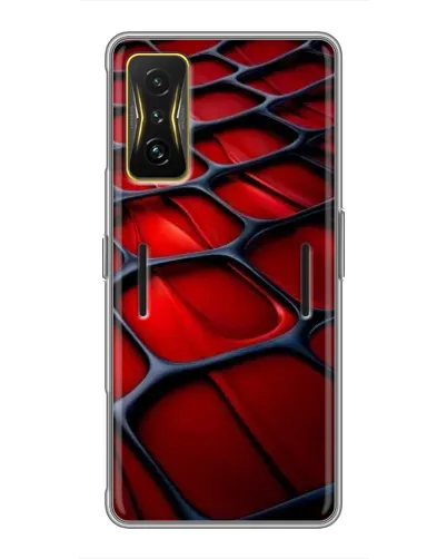 Чехол для Xiaomi POCO F4 GT с картинкой «Красная глянцевая сетка» Чехол для Xiaomi POCO F4 GT с картинкой «Красная глянцевая сетка»
