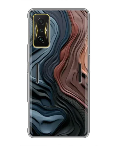 Чехол для Xiaomi POCO F4 GT с картинкой «Цветные волны каньона» Чехол для Xiaomi POCO F4 GT с картинкой «Цветные волны каньона»