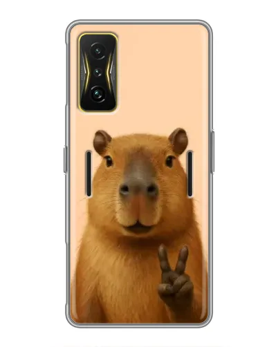 Чехол для Xiaomi POCO F4 GT с картинкой «Капибара виктория» Чехол для Xiaomi POCO F4 GT с картинкой «Капибара виктория»