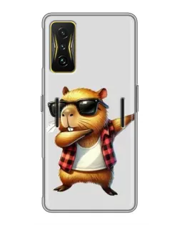 Чехол для Xiaomi POCO F4 GT с картинкой «Капибара рэпер даб» Чехол для Xiaomi POCO F4 GT с картинкой «Капибара рэпер даб»