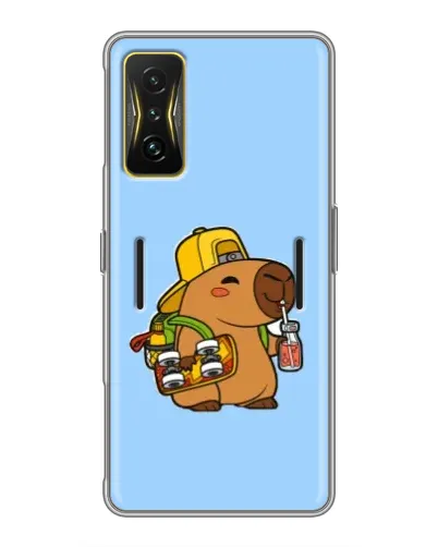 Чехол для Xiaomi POCO F4 GT с картинкой «Капибара на скейте» Чехол для Xiaomi POCO F4 GT с картинкой «Капибара на скейте»