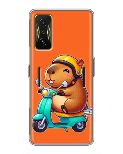 Чехол для Xiaomi POCO F4 GT с картинкой «Капибара на скутере» Чехол для Xiaomi POCO F4 GT с картинкой «Капибара на скутере»