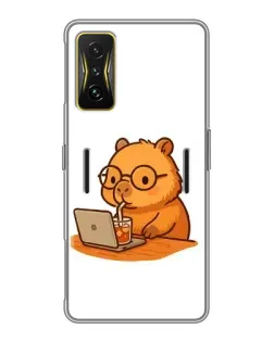 Чехол для Xiaomi POCO F4 GT с картинкой «Капибара с ноутбуком» Чехол для Xiaomi POCO F4 GT с картинкой «Капибара с ноутбуком»