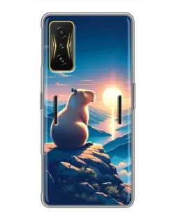 Чехол для Xiaomi POCO F4 GT с картинкой «Закат солнца с капибарой» Чехол для Xiaomi POCO F4 GT с картинкой «Закат солнца с капибарой»