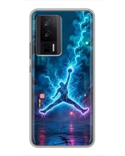 Чехол для Xiaomi POCO F5 Pro с картинкой «Jordan Gold Jumpman» Чехол для Xiaomi POCO F5 Pro с картинкой «Jordan Gold Jumpman»
