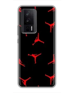 Чехол для Xiaomi POCO F5 Pro с картинкой «Jordan Red Pattern» Чехол для Xiaomi POCO F5 Pro с картинкой «Jordan Red Pattern»