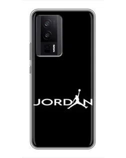 Чехол для Xiaomi POCO F5 Pro с картинкой «Jordan White Logo» Чехол для Xiaomi POCO F5 Pro с картинкой «Jordan White Logo»