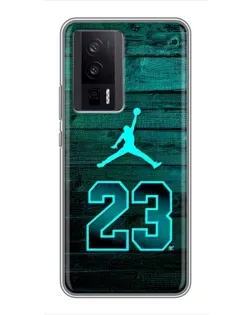 Чехол для Xiaomi POCO F5 Pro с картинкой «Jordan Cyan 23» Чехол для Xiaomi POCO F5 Pro с картинкой «Jordan Cyan 23»