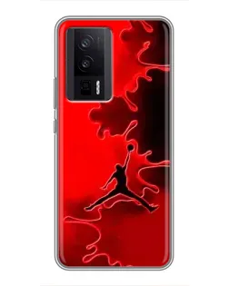 Чехол для Xiaomi POCO F5 Pro с картинкой «Jordan Red Smoke» Чехол для Xiaomi POCO F5 Pro с картинкой «Jordan Red Smoke»